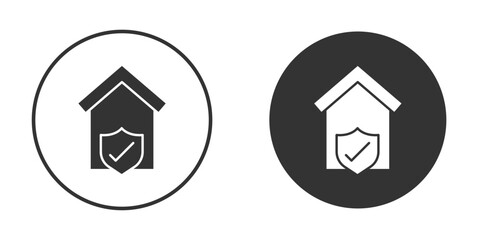 Home insurance icon doodle vectors, vector illustration