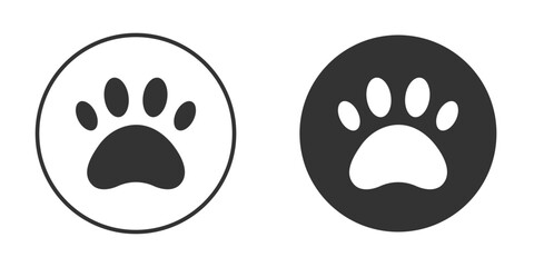 Paw icon doodle vectors, vector illustration