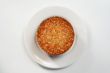 Top View of Homemade Biscuits or Cookies Served on White Plate