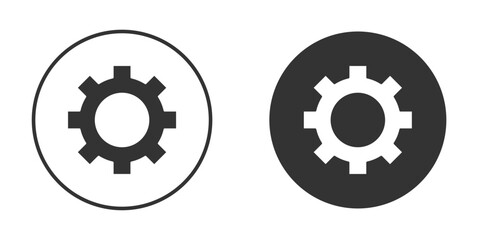 Settings gear icon doodle vectors, vector illustration