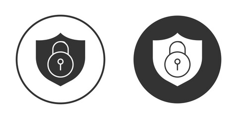 Shield lock icon doodle vectors, vector illustration