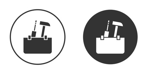 Toolbox icon doodle vectors, vector illustration