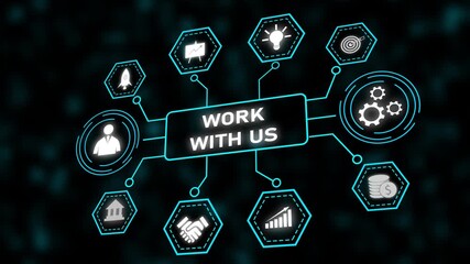 Join Our Team Business Partnership Collaboration Growth Success Opportunity Innovation Technology. Team Business Partnership Animation. Collaboration And Innovation Drive Growth And Success.