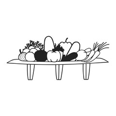 vegetable  silhouette 