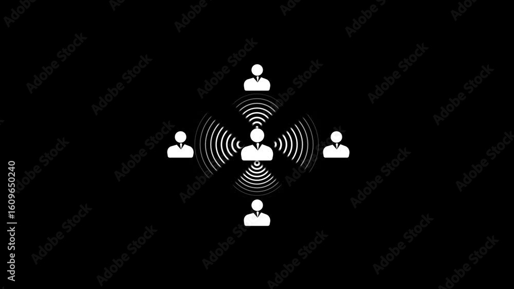 Poster abstract network connection business people communication technology digital global teamwork. networ