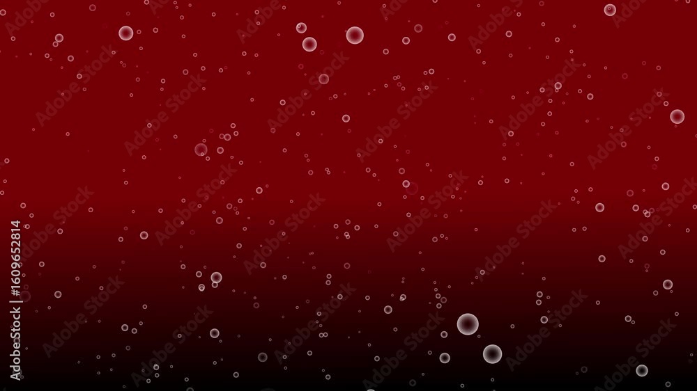 Poster sparkling burgundy bubbles abstract background seamless loop animation red gradient shimmering. red 