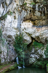Santa Cueva de Covadonga in spain