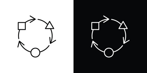 Adaptation icon design vector art Illustrations