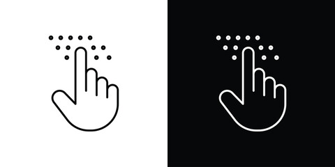 Braille icon design vector art Illustrations