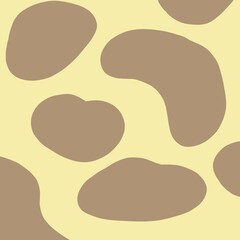 Cute giraffe pattern brown minimalist background