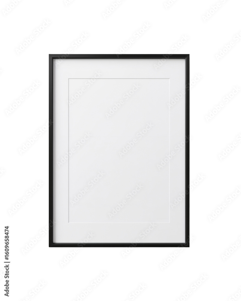 Poster elegant picture frame showcasing a central void ready for artistic expression and display on