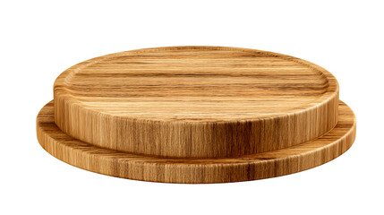 Round wooden cutting board with a smooth surface and minimal design