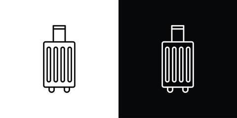 Luggage icon design vector art Illustrations