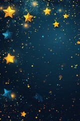 dark blue starry christmas background