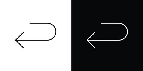 Send back icon design vector art Illustrations