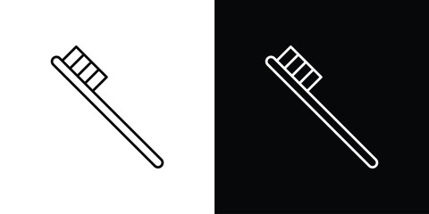 Toothbrush icon design vector art Illustrations