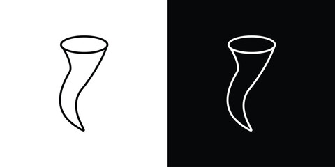 Tornado icon design vector art Illustrations