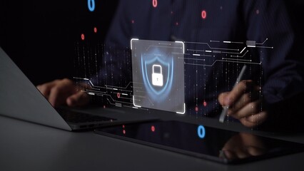 Cyber security protection and cyber security strategies against cyber threats, system hacks,...