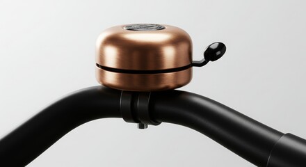 Obraz premium A metal pepper mill with a black handle sits isolated on a wooden kitchen table