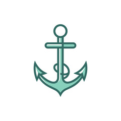 A stylized anchor illustration symbolizing stability and maritime themes, set against a clean background