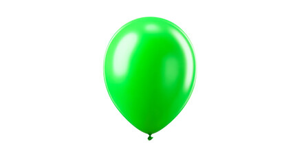 Bright green balloon with a glossy finish suitable for celebrations