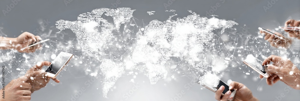 Poster global knowledge sharing through digital devices and interactive maps in a connected world