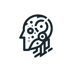 Abstract representation of a robotic head with intricate details, symbolizing technology and innovation