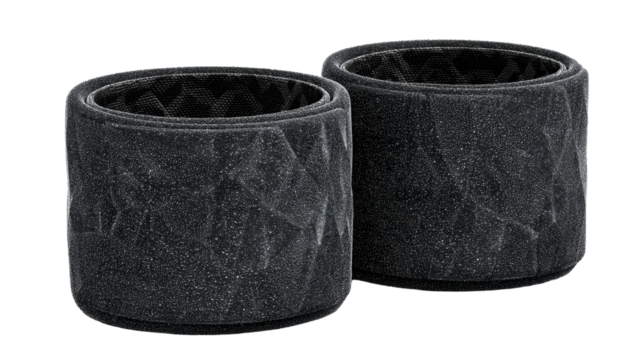 Durable black workout wrist supports for enhanced grip during exercise