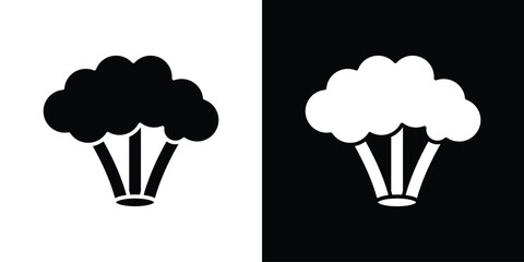 Broccoli icon. Vector illustration. Flat design.