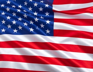 Naklejka premium Close-up of an American flag
