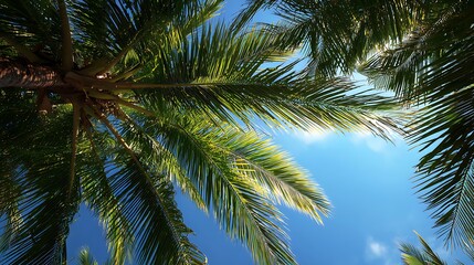 coconut palm trees