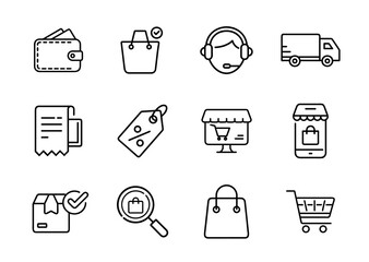 Finance and accounting icon set with budgeting, expenses, savings, taxes, bank, wallet, bills, invoice, analytics, calculator, investment vector flat icons