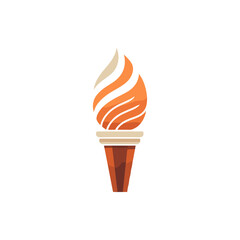 A vibrant ice cream cone with swirls of orange and cream against a clean white background