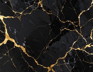 Abstract black and gold marble pattern