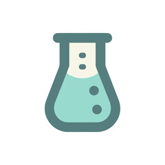 A laboratory beaker filled with a blue liquid, symbolizing scientific research and experimentation