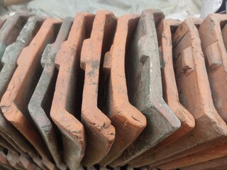 detail of a roof tiles