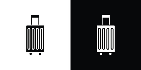 Luggage icon. Vector illustration. Flat design.