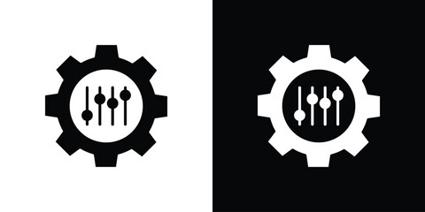 Mass customization icon. Vector illustration. Flat design.