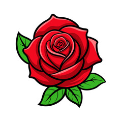 red rose red rose design vector silhouette