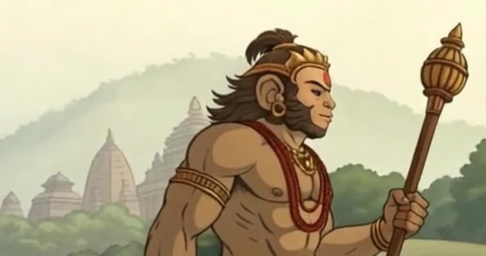 illustration hanuman Jayanti