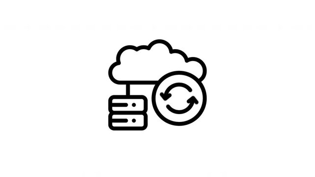 data backup animated icon