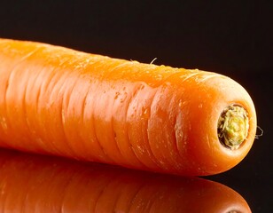 Close-up of a fresh orange carrot