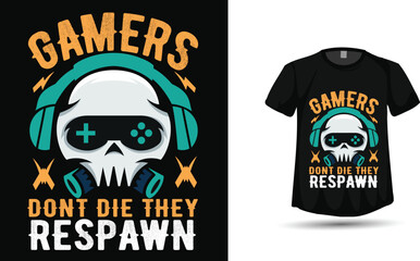 Gaming tshirt design graphics & vector
