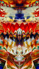 Fototapeta premium Abstract art background . Hand painting artwork on canvas .