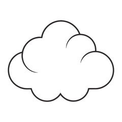 cloud icon on white