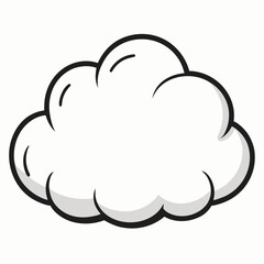cloud icon on white