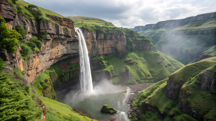 Southeast Asian tropical rainforest with a path