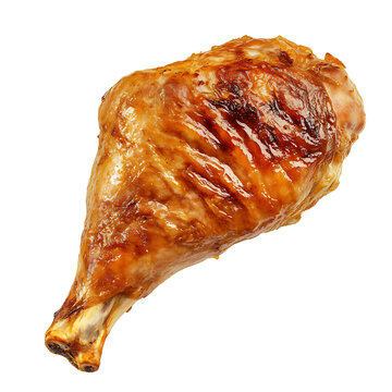 Crispy Roasted Chicken Leg with Golden Brown Skin