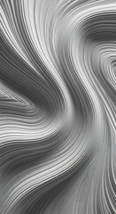 Abstract Silver Swirls Background with Flowing Lines and Elegant Curves Ideal for Modern Design and Creative Projects