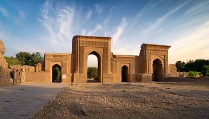 copy of ishtar gates in babylon ruines iraq © Cameryn